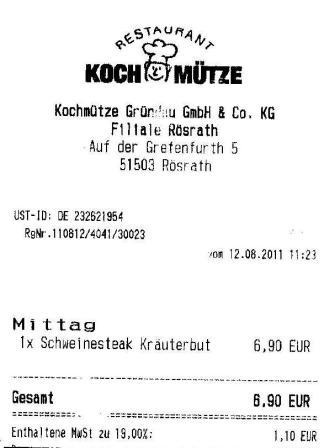 fimc H�ffner Kochm�tze Restaurant